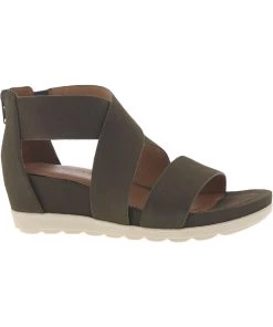 Wholesale 🎁 Comfortiva Pacifica 👩 Womens Leather Open Toe Wedge 🩴 Sandals 😉