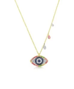 Discount 🔥 Etoielle Rainbow Evil Eye Necklace - 👩 women 😉