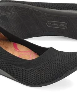 Flash Sale 👍 Comfortiva Gildee Flat 🩴 Sandal in Black Mesh - 👩 women ✔️