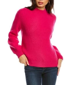 Best Pirce ๐ Chinti & Parker Curve Rib Wool & Cashmere-Blend Sweater - ๐ฉ women ๐งจ
