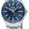 Cheap ✔️ Gevril Men's High Line Automatic ⌚ Watch Stainless Steel Case, Top ring in Blue Sapphire Crystal, Stainless Steel Bracelet 💯