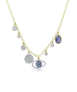 Best Sale 🎉 Etoielle Evil Eye Diamond Charm Necklace - 👩 women 🛒