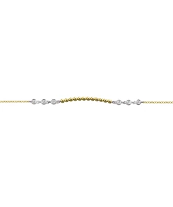 Deals ⌛ Etoielle Spot Chain Bracelet with Diamond Bezels - 👩 women 🤩