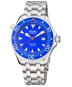 Brand new 👏 Gevril Hudson Yards Men's ⌚ Watch Blue Dial Stainless Steel Bracelet ✨